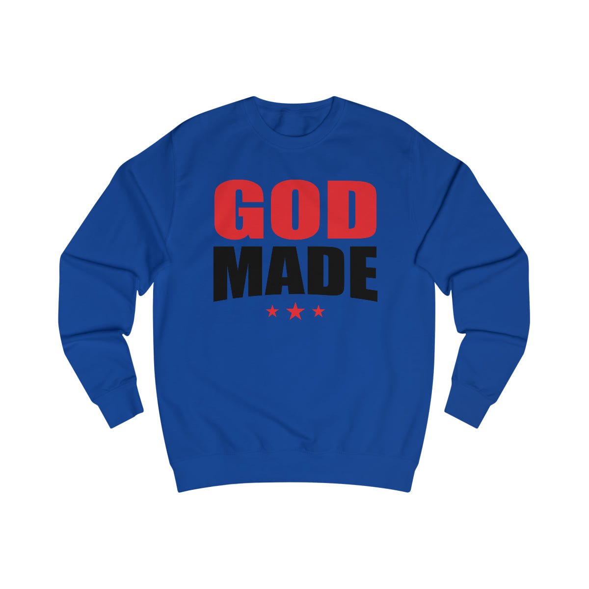 Men's GODMADE STARS Sweatshirt - Conquered By Faith
