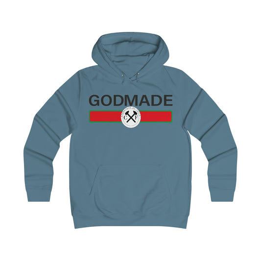 Women's GODMADE  College Hoodie - Conquered By Faith