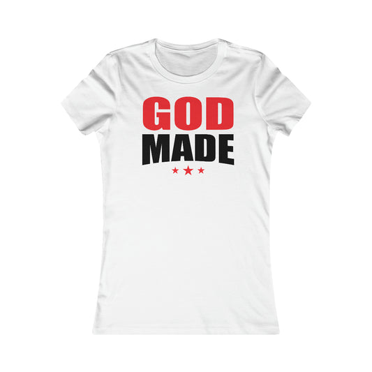 Women's GODMADE STARS Tee - Conquered By Faith