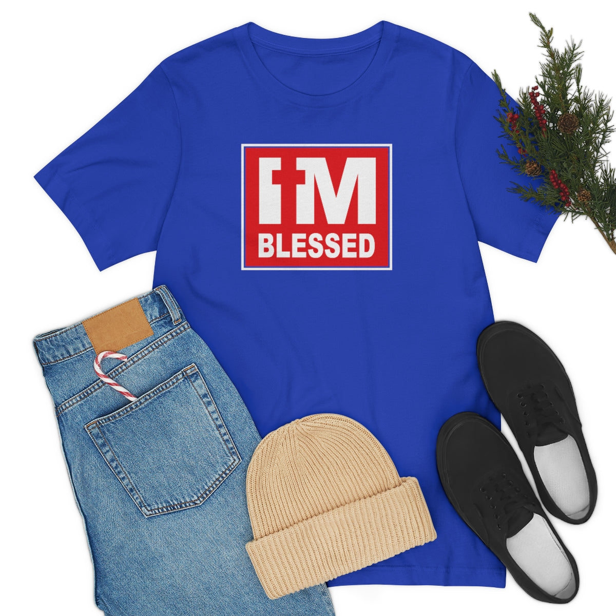 Men's I'm Blessed T-Shirt - Conquered By Faith
