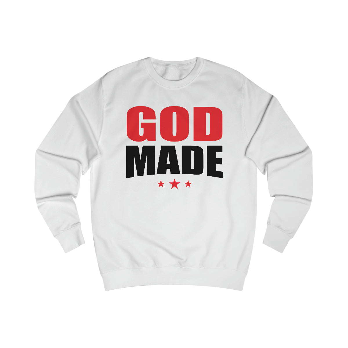 Men's GODMADE STARS Sweatshirt - Conquered By Faith