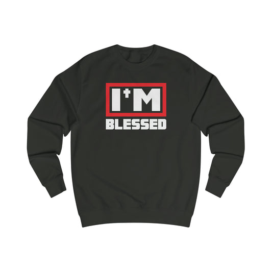 Men's I'M BLESSED Sweatshirt - Conquered By Faith