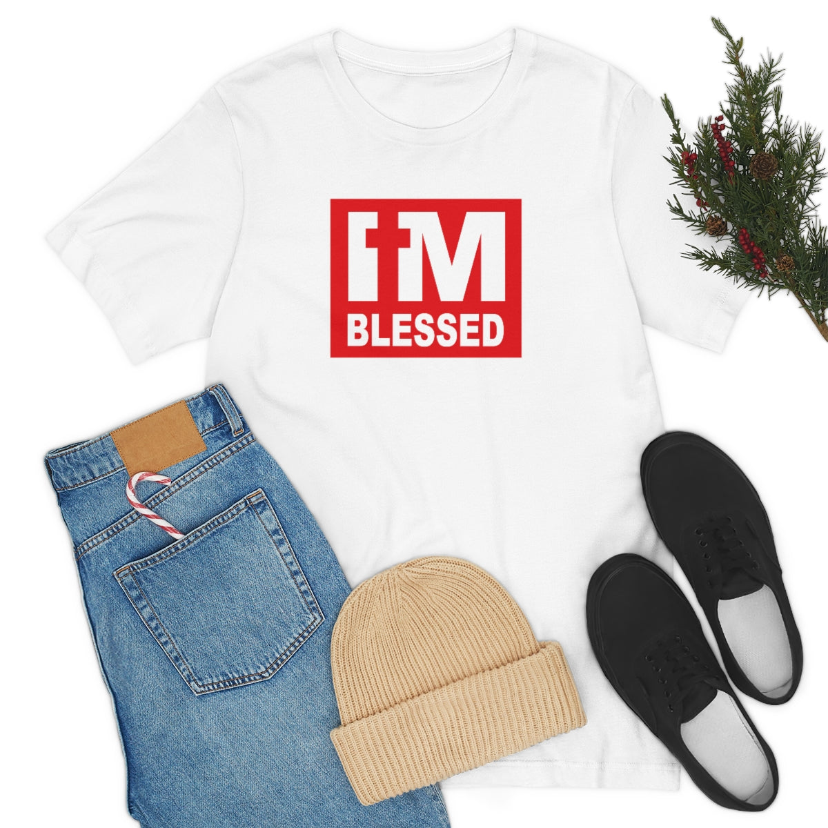 Men's I'm Blessed T-Shirt - Conquered By Faith
