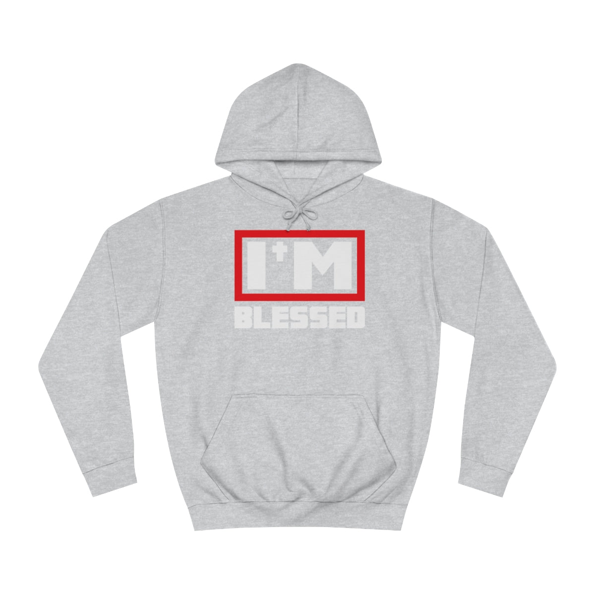 Men's I'm Blessed College Hoodie - Conquered By Faith