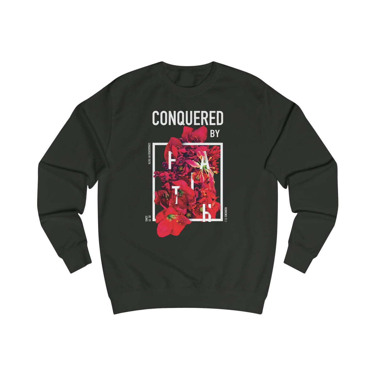 Men's CBF Rose Sweatshirt - Conquered By Faith