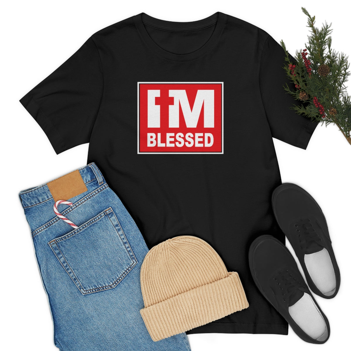 Men's I'm Blessed T-Shirt - Conquered By Faith