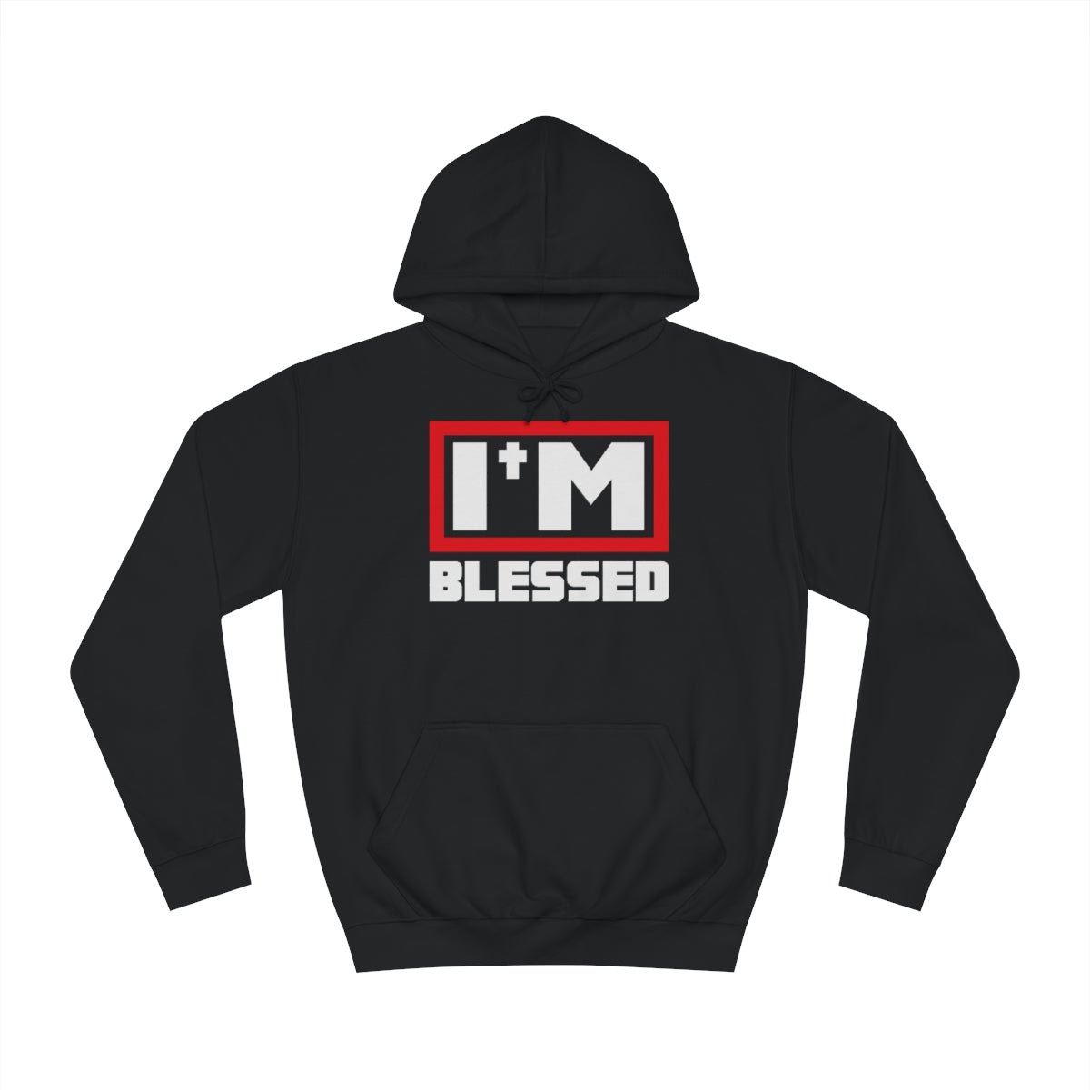 Men's I'm Blessed College Hoodie - Conquered By Faith