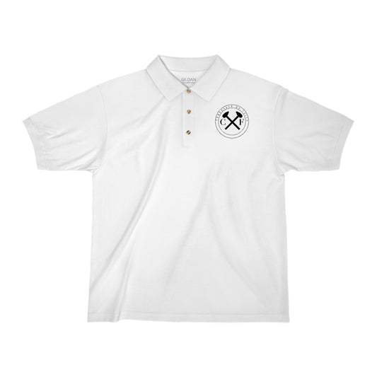 Men's CBF Logo Jersey Polo Shirt - Conquered By Faith