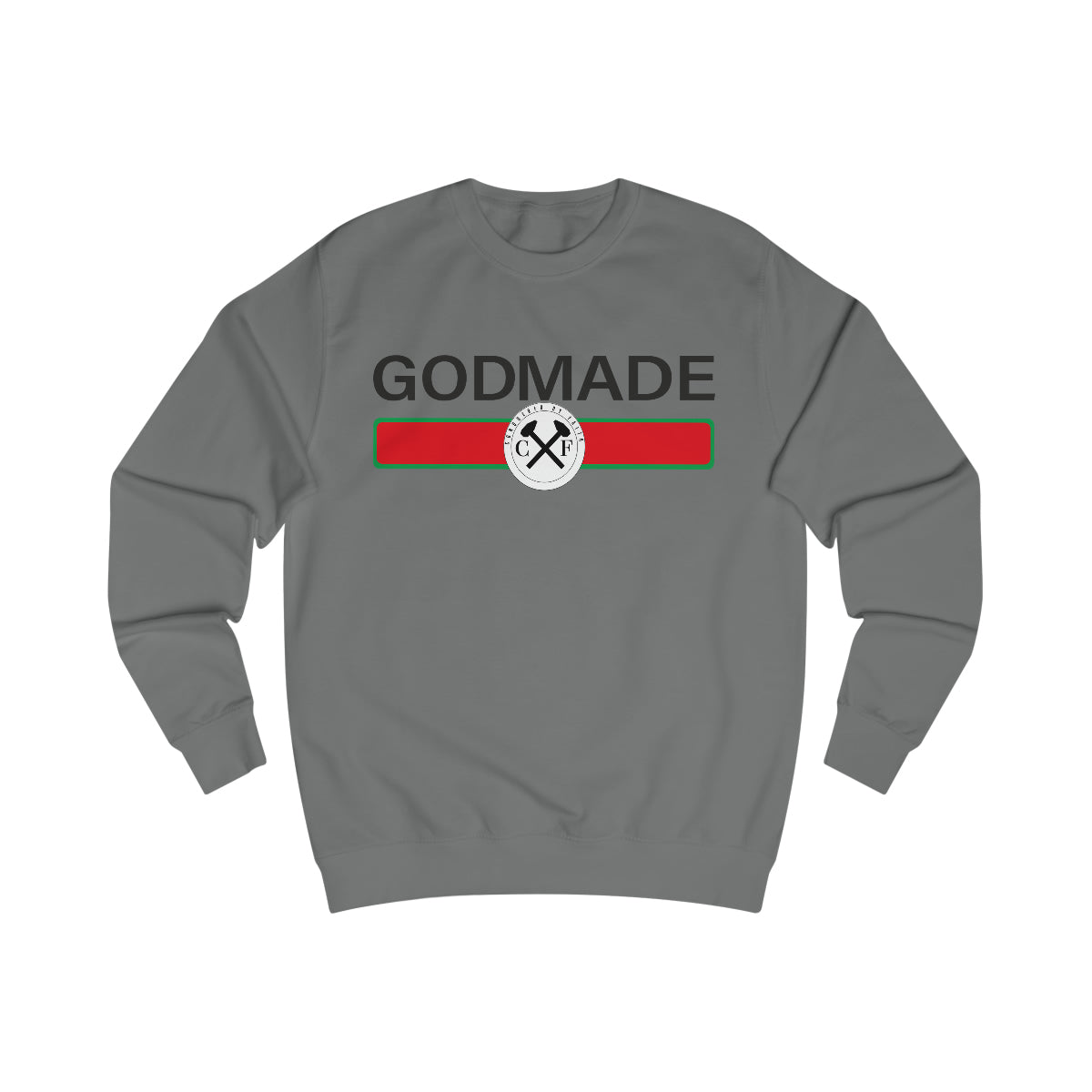 Men's GODMADE Sweatshirt - Conquered By Faith