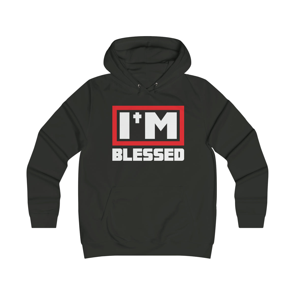 Women's I'M Blessed College Hoodie - Conquered By Faith